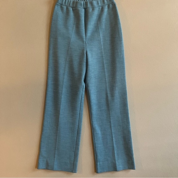Glenayr Kitten Blue Wool Blend Straight Leg Pants Size 10 - Picture 1 of 12